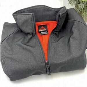 Gerry Weber lightweight Jacket Soft Shell LG Gray/orange Lining STYLE# TG9201